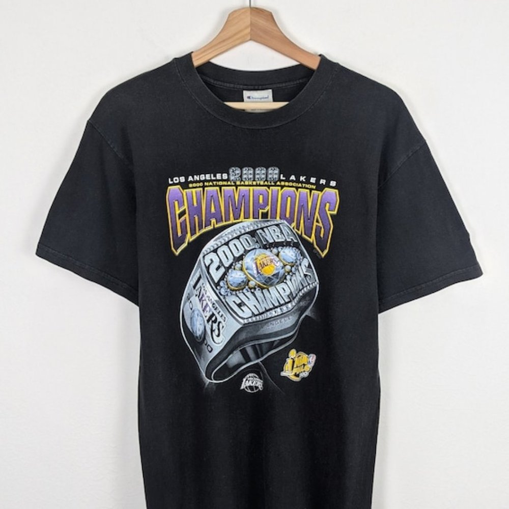 Vintage Champions 2000 Los Angeles Lakers US M shirt 90s 80s tee for fan men wo